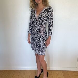 Animal Print Wrap Dress - image 1